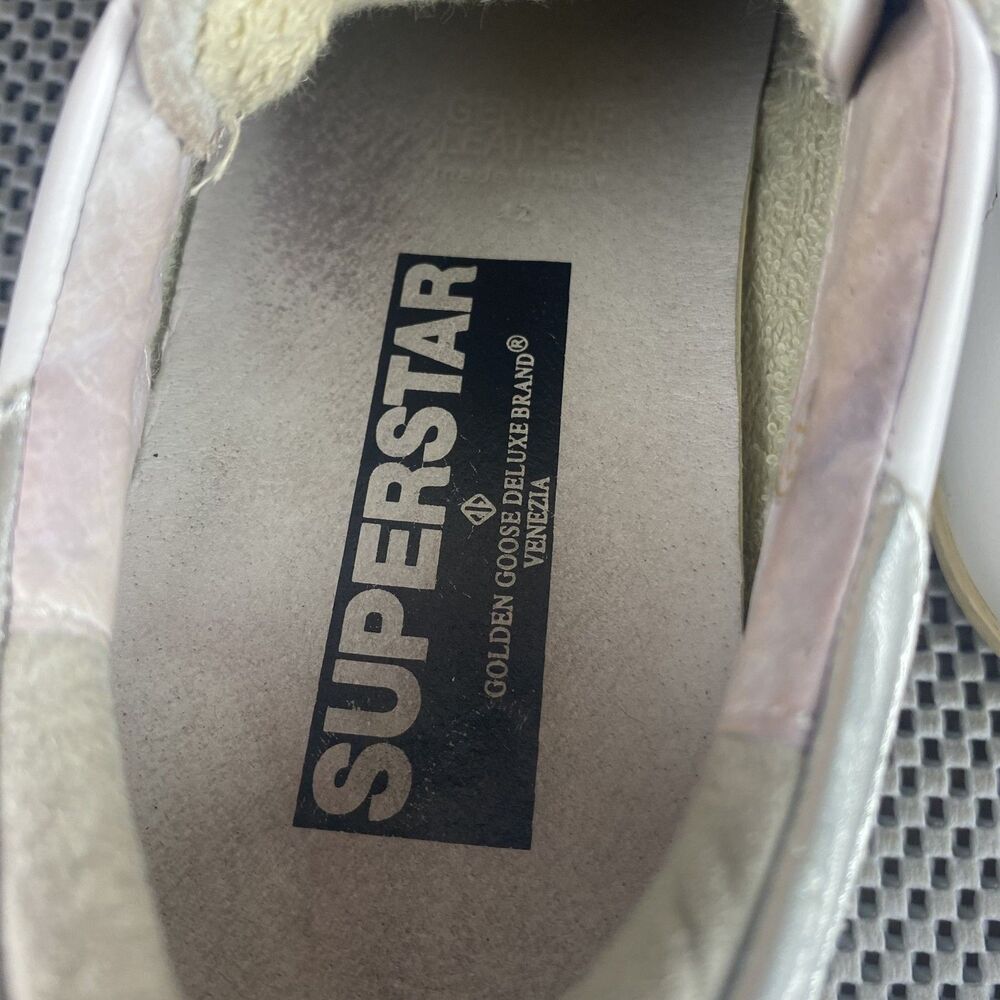 Golden Goose Super-Star Classic Sneakers Adult 42 M9 L12 White Leather Low Top - Picture 10 of 13
